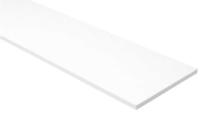 Hylle melamin hvit 16 mm x 30 x 100 cm